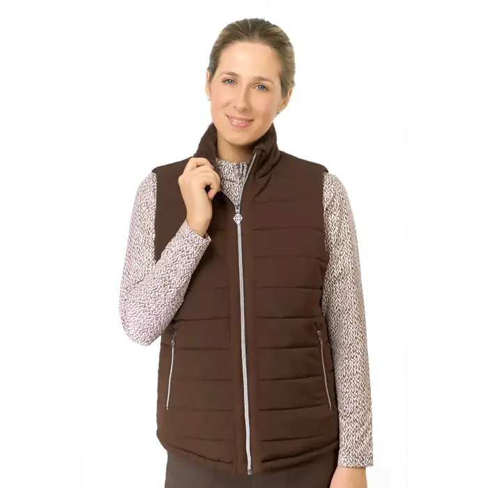 Pure Golf Pure Golf Hemisphere Fur Vest - Cocoa Powder