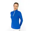 Pure Golf Tranquility2 Zip Top Golfshirt met Lange Mouwen - Blauw
