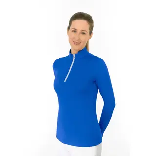Pure Golf Pure Golf Tranquility2 Zip Top Golfshirt met Lange Mouwen - Blauw