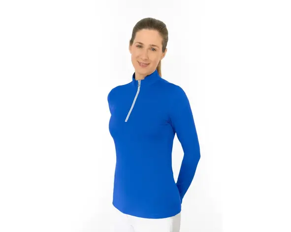 Pure Golf Pure Golf Tranquility2 Zip Top Langarm-Golfshirt - Blau
