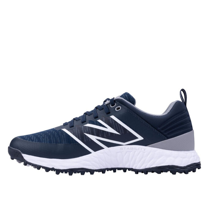 New Balance Golf New Balance Fresh Foam Contend V2 SL Chaussures de golf pour hommes - Bleu Gris