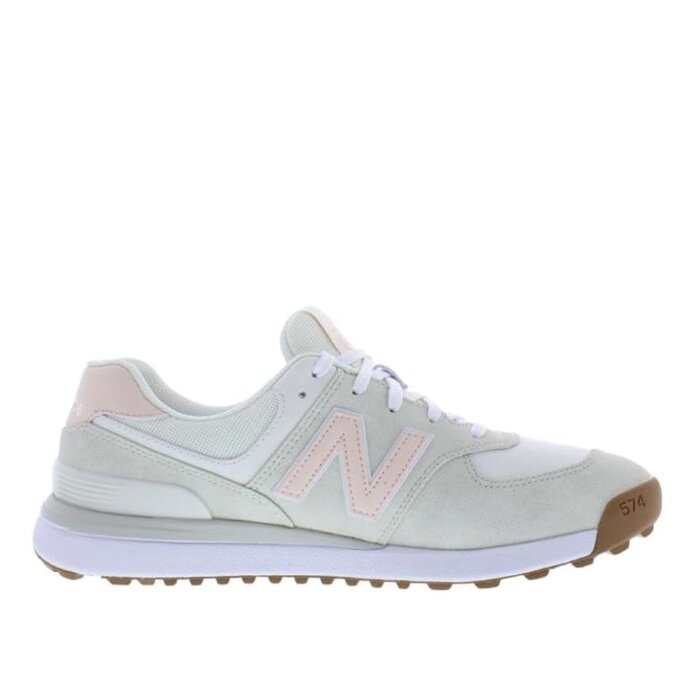 New Balance Golf New Balance 574 Greens Dames Golfschoenen - Crème Roze