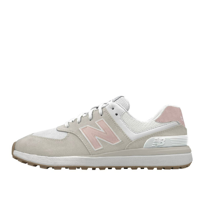 New Balance Golf New Balance 574 Greens Dames Golfschoenen - Crème Roze