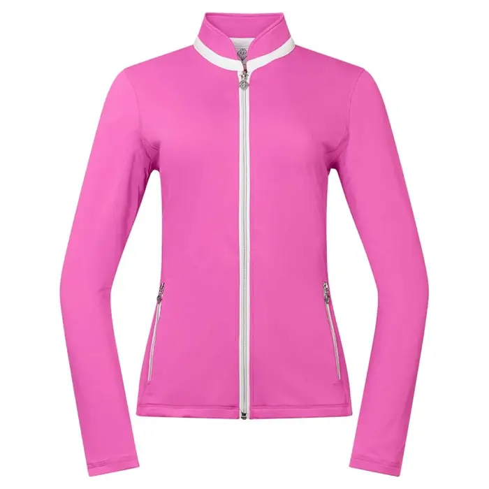 Pure Golf Pure Golf Mist2 Veste couche intermédiaire entièrement zippée - Rose