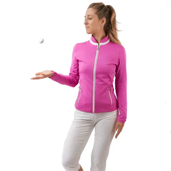 Pure Golf Pure Golf Mist2 Full Zipped Mid Layer Vest - Roze