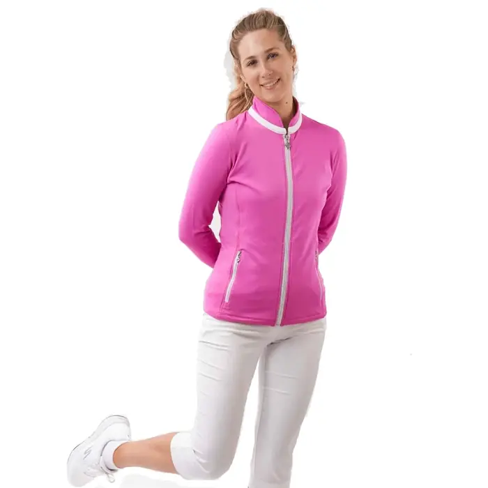 Pure Golf Pure Golf Mist2 Full Zipped Mid Layer Vest - Roze