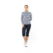 Pure Golf Pure Golf Balance Zip Top Golfshirt met Lange Mouwen - Blauw Wit