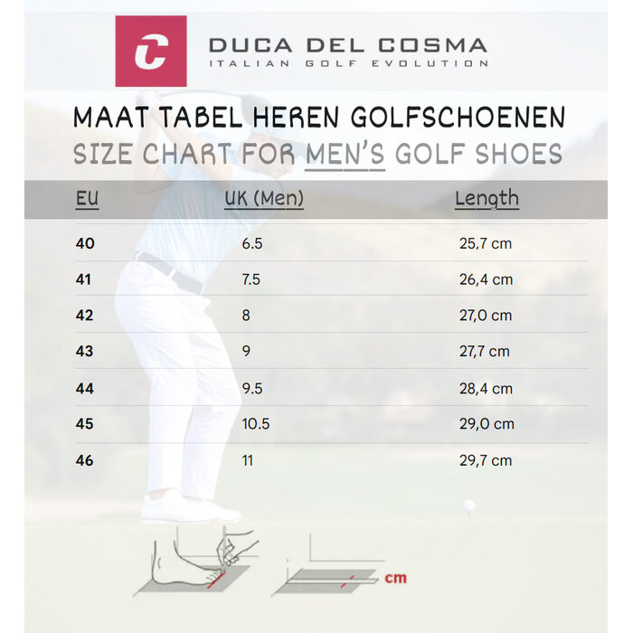 Duca del Cosma Duca del Cosma Davanti 2 Heren Golfschoenen - Blauw Wit