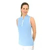 Polo de Golf sans Manches Pure Golf Bloom2 - Bleu