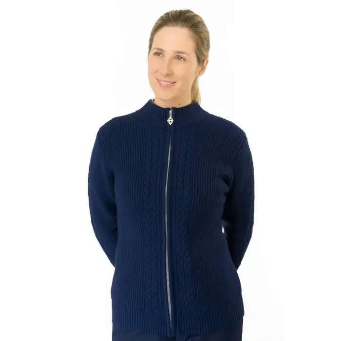 Pure Golf Pure Golf Sophia Elena Gebreid Gevoerd Golf Vest - Marineblauw