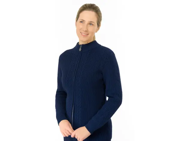 Pure Golf Pure Golf Sophia Elena Gilet de golf tricoté doubl - Bleu Marine