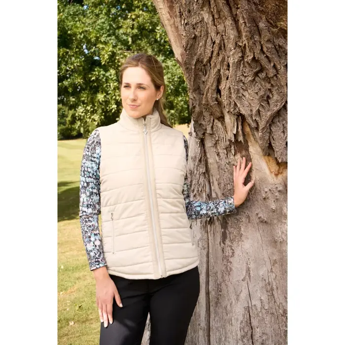Pure Golf Gilet en fourrure Pure Golf Hemisphere - Beige