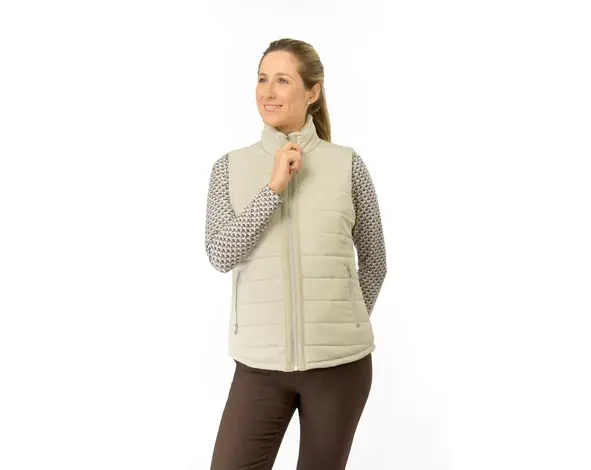 Pure Golf Pure Golf Hemisphere Fur Gilet - Beige