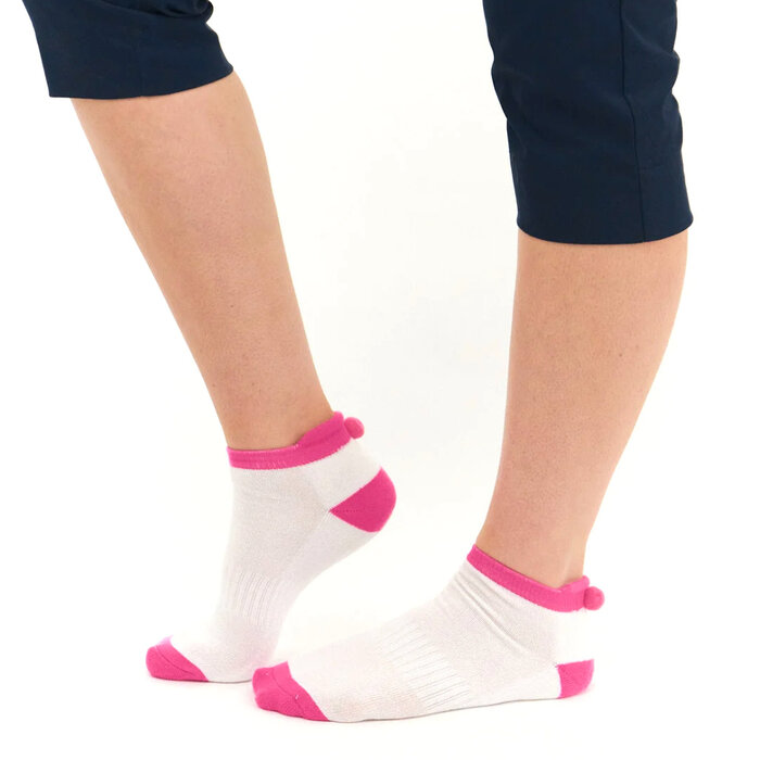 Surprizeshop Surprizeshop Multi Plain Dames Golf Sokken - Wit | 3 Paar