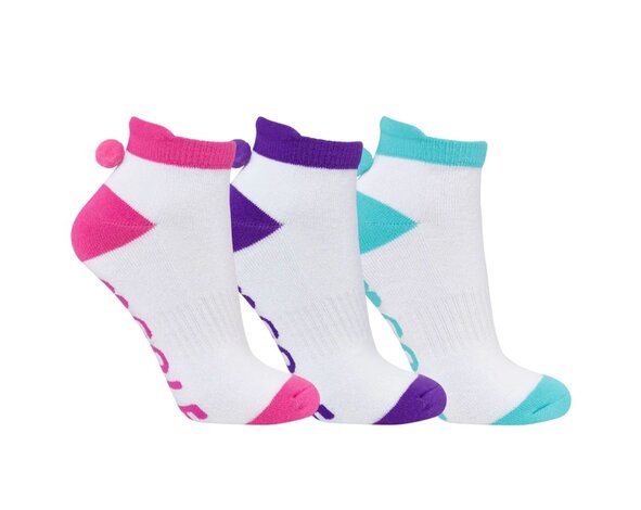 Surprizeshop Surprizeshop Multi Plain Dames Golf Sokken - Wit | 3 Paar
