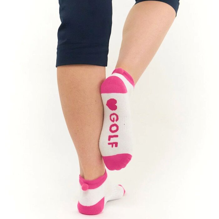 Surprizeshop Surprizeshop Multi Plain Dames Golf Sokken - Wit | 3 Paar