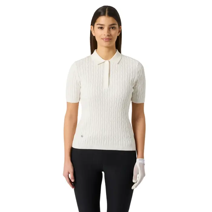 Daily Sports Daily Sports Madelene Polo de Golf à Manches Courtes en Maille - Blanc