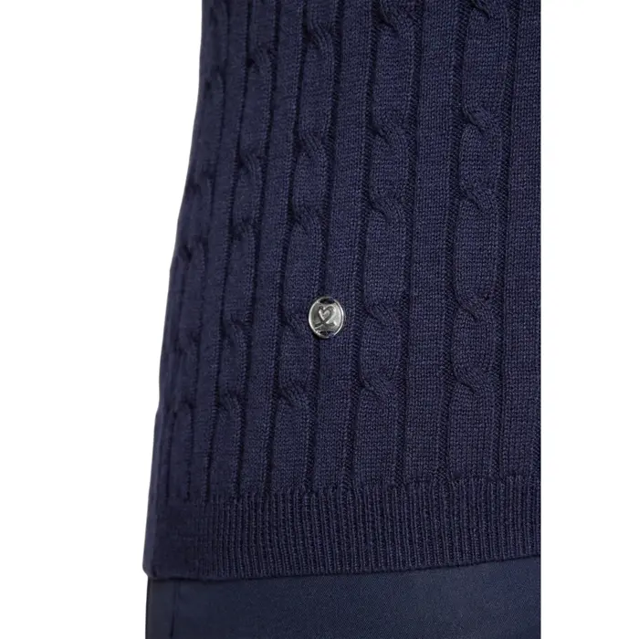 Daily Sports Daily Sports Madelene Gestricktes Polo-Golfshirt mit kurzen Ärmeln - Marineblau