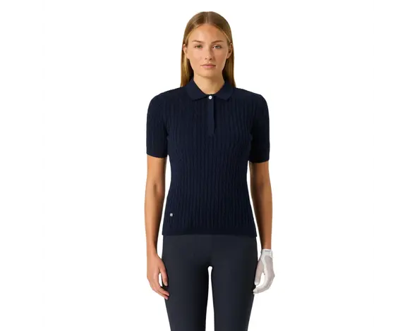 Daily Sports Daily Sports Madelene Short Sleeve Polo Golf Shirt - Navy