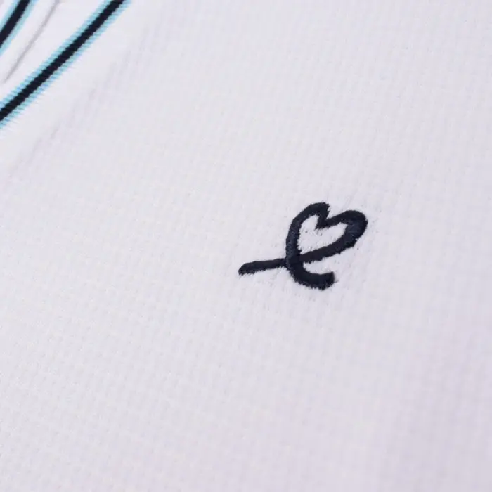 Daily Sports Daily Sports Col Rond Polo de Golf Sans Manches - Blanc