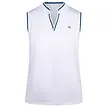 Daily Sports Daily Sports Rundhals Ärmelloses Polo Golfshirt – Weiß