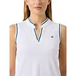 Daily Sports Daily Sports Cuello Redondo Polo de Golf Sin Mangas - Blanca