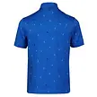 Island Green Island Green All Over 'Golf' Print Men's Polo Shirt - Turquoise