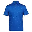Island Green Island Green All Over 'Golf' Print Herren Poloshirt - Blau