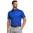 Island Green Island Green All Over 'Golf' Print Herren Poloshirt - Blau