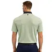 Island Green Island Green All Over 'Chain' Print Herren Poloshirt - Grün Grau Weiß