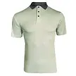 Island Green Island Green All Over 'Chain' Print Men's Polo Shirt - Green Grey White