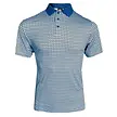 Island Green Island Green All Over 'Chain' Print Men's Polo Shirt - Blue Black White