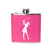 Surprizeshop Surprizeshop 'Lady Golfer' Hip Flask - Pink