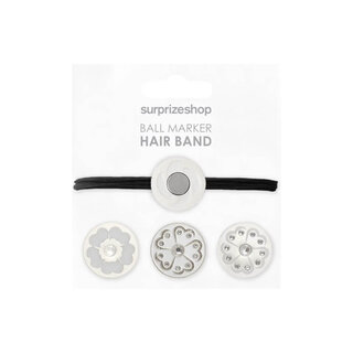 Surprizeshop Surprizeshop Hairband Ball Marker Set - Silver