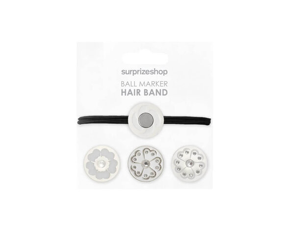 Surprizeshop Surprizeshop Hairband Ball Marker Set - Silver