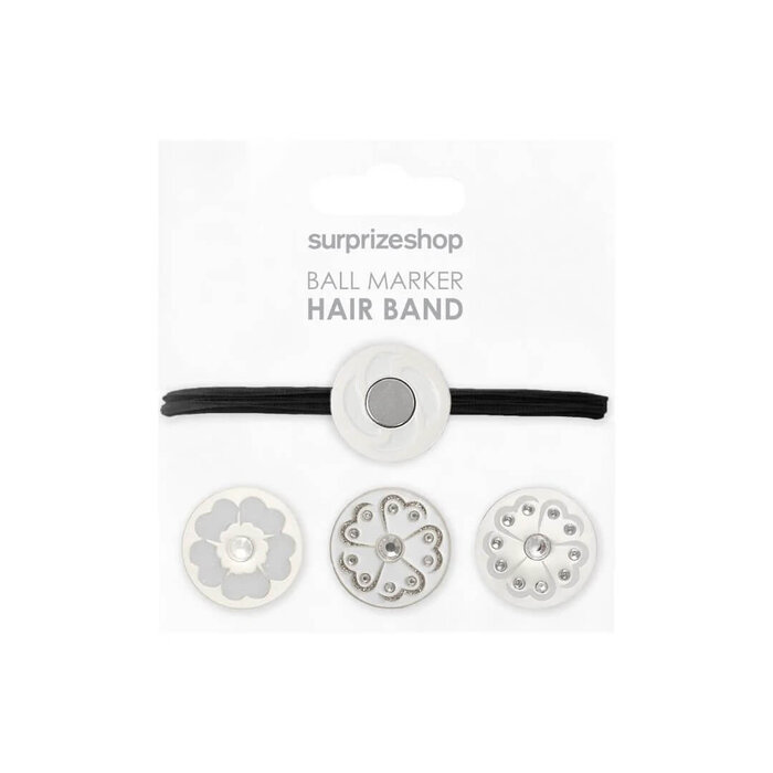 Surprizeshop Surprizeshop Hairband Ball Marker Set - Silver