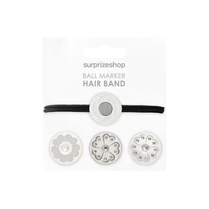 Surprizeshop Surprizeshop Hairband Ball Marker Set - Silver