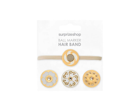 Surprizeshop Surprizeshop Hairband Ball Marker Set - Gold