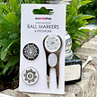 Surprizeshop Surprizeshop Set de Marcadores de Bola con Arreglapiques - Plata