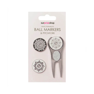 Surprizeshop Surprizeshop Markeerset Met Pitchfork - Zilver