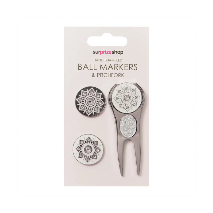 Surprizeshop Surprizeshop Markeerset Met Pitchfork - Zilver
