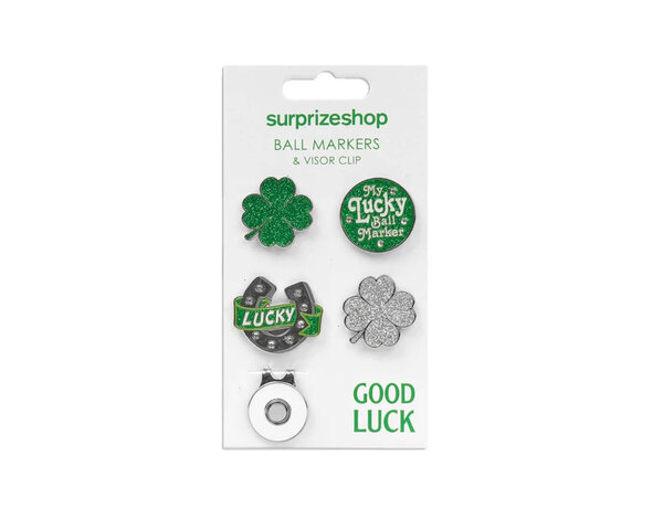 Surprizeshop Surprizeshop Kit de Marqueurs de Balle avec Clip de Casquette - Vert