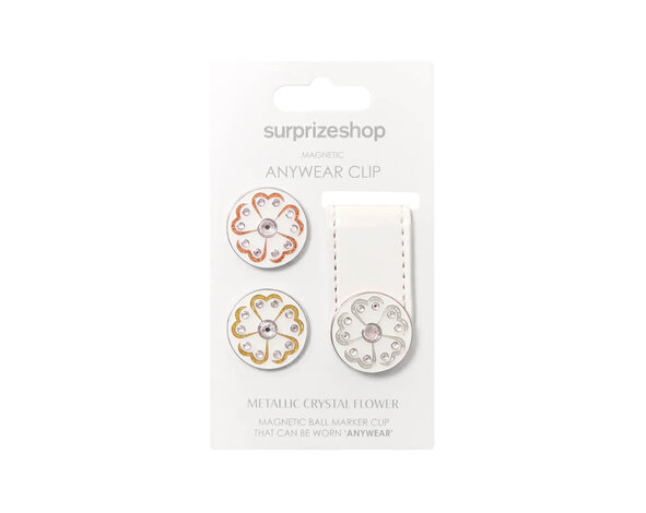 Surprizeshop Surprizeshop Kit de Marqueurs de Balle avec Clip Magnétique - Blanc