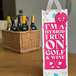 Surprizeshop Surprizeshop Sacs à Vin de Golf - Rose - 3 Pièces