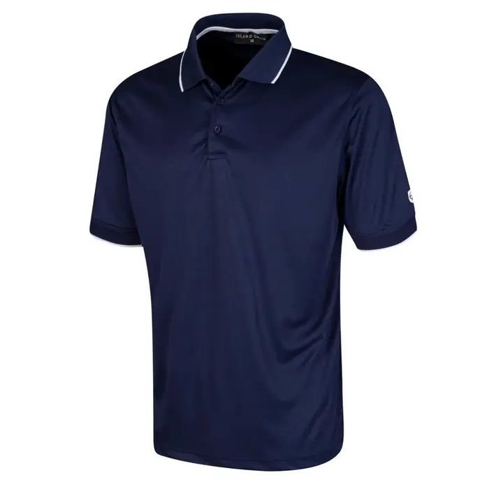 Island Green Island Green Performance Heren Polo Shirt - Marineblauw