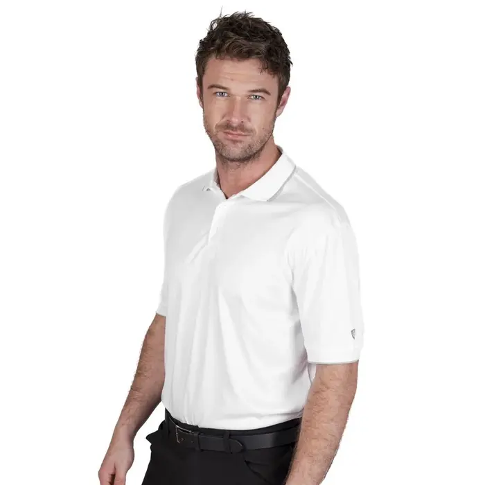 Island Green Island Green Performance Homme Polo de Golf - Blanc