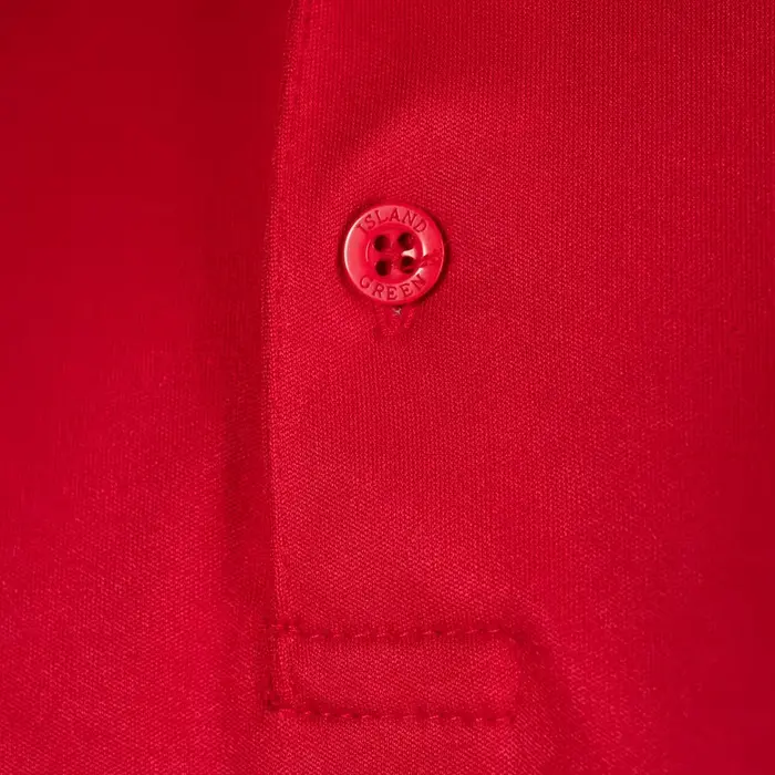 Island Green Island Green Performance Hombre Polo de Golf - Rojo