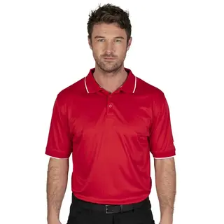 Island Green Island Green Performance Heren Polo Shirt - Rood