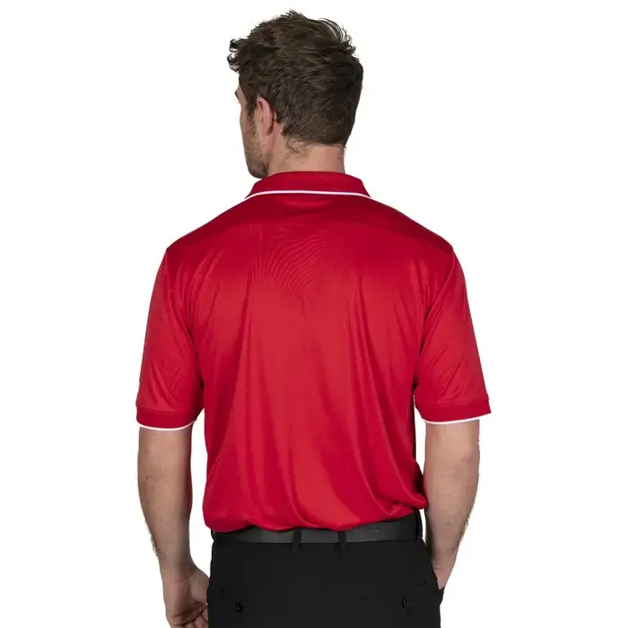 Island Green Island Green Performance Herren Poloshirt - Rot