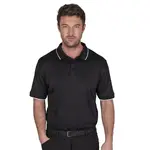 Island Green Performance Hombre Polo de Golf - Negro
